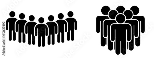 Group of People Icons Vector Design for Community, Teamwork, and Social Interaction