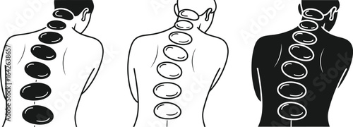 Hot stone massage therapy for back pain relief and wellness