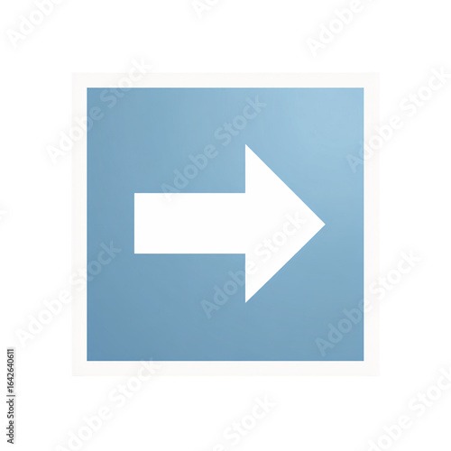 Free Download White Arrow Pointing Right on Blue Gradient, PNG - GFXLoad