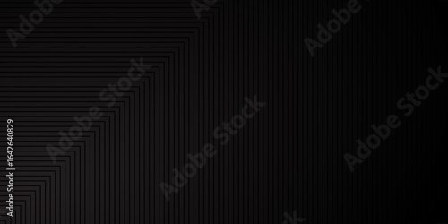 Modern black abstract background, the look of stainless steel, square lines on a dark background