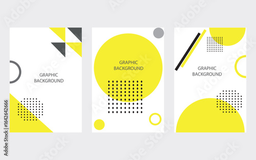 Print Abstract yellow flyer template Abstract background vector art illustrator. eps