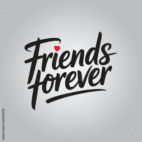 Friends forever friendship day t-shirt vector