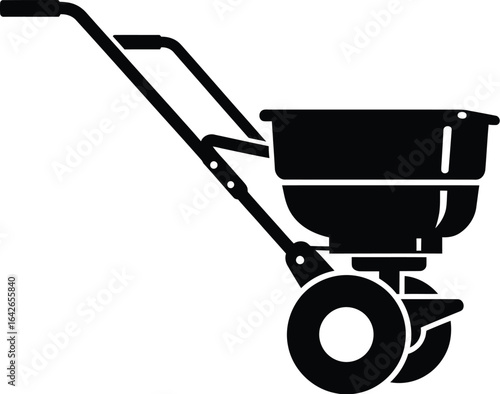 A lawn spreader is a tool used to evenly distribute fertilizer, seed, or other granular materials over a lawn or garden, ensuring uniform coverage