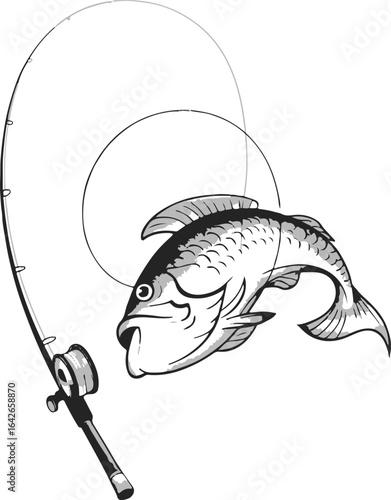 vector illustration of a fish