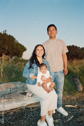 posed family portrait