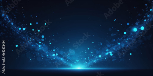 A sparkling blue night sky with a winter holiday star pattern, perfect for a festive Christmas wallpaper design