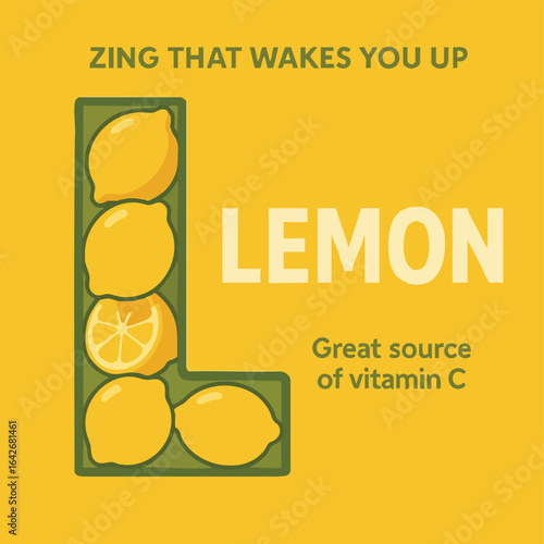 Lemon Illustration Zing That Wakes Up.