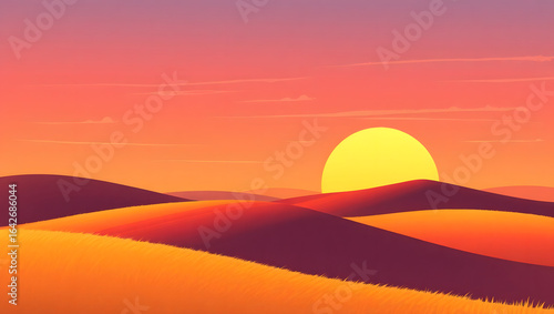 Sunset Field Fade
