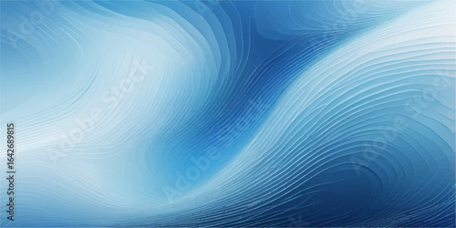 Abstract blue wave illustration with glowing light and swirling lines create a dynamic, artistic digital backdrop
