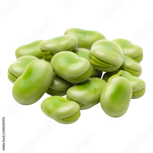 Fresh vibrant green fava beans piled high, showcasing natural healthy goodness for culinary inspiration and vibrant recipes.