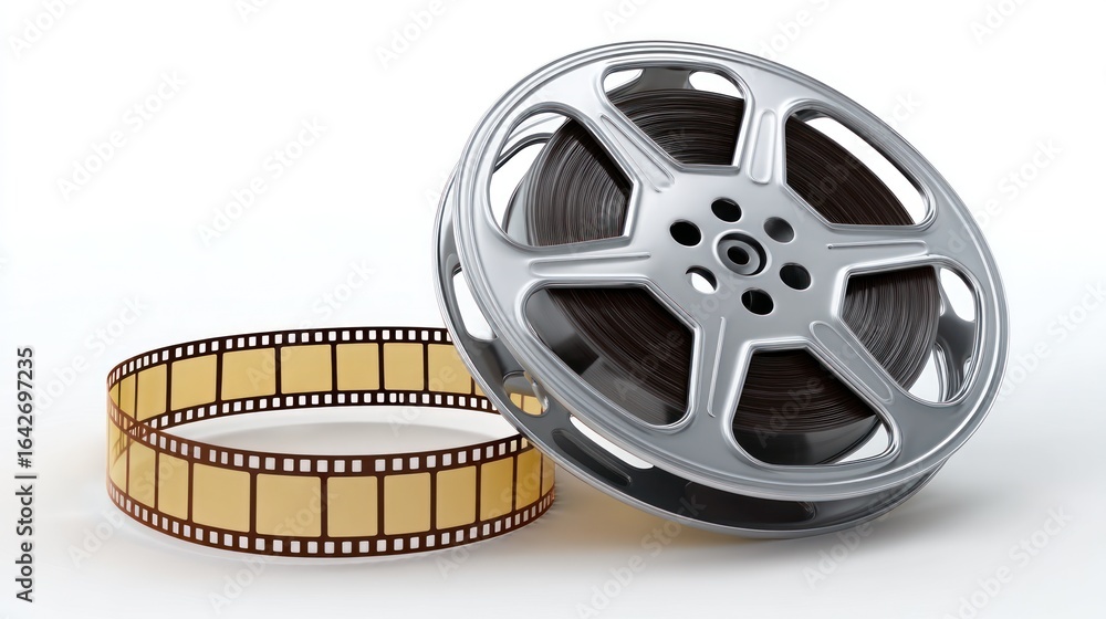 Obraz premium Film reel and filmstrip image