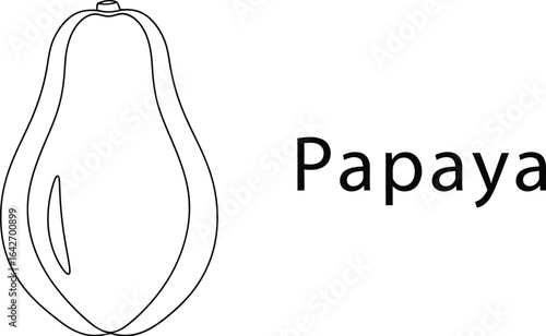 A vibrant and fresh papaya fruit, showcasing its tropical sweetness and nutritional benefits, perfect for a healthy and delicious addition to any diet