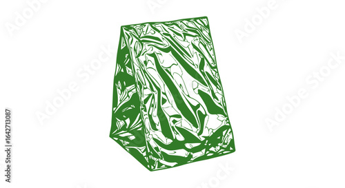abstract green tracery intricate design for modern branding
