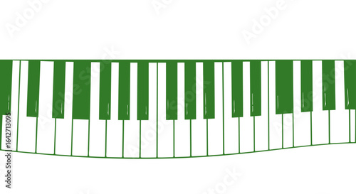 abstract green piano keys music background for design projects