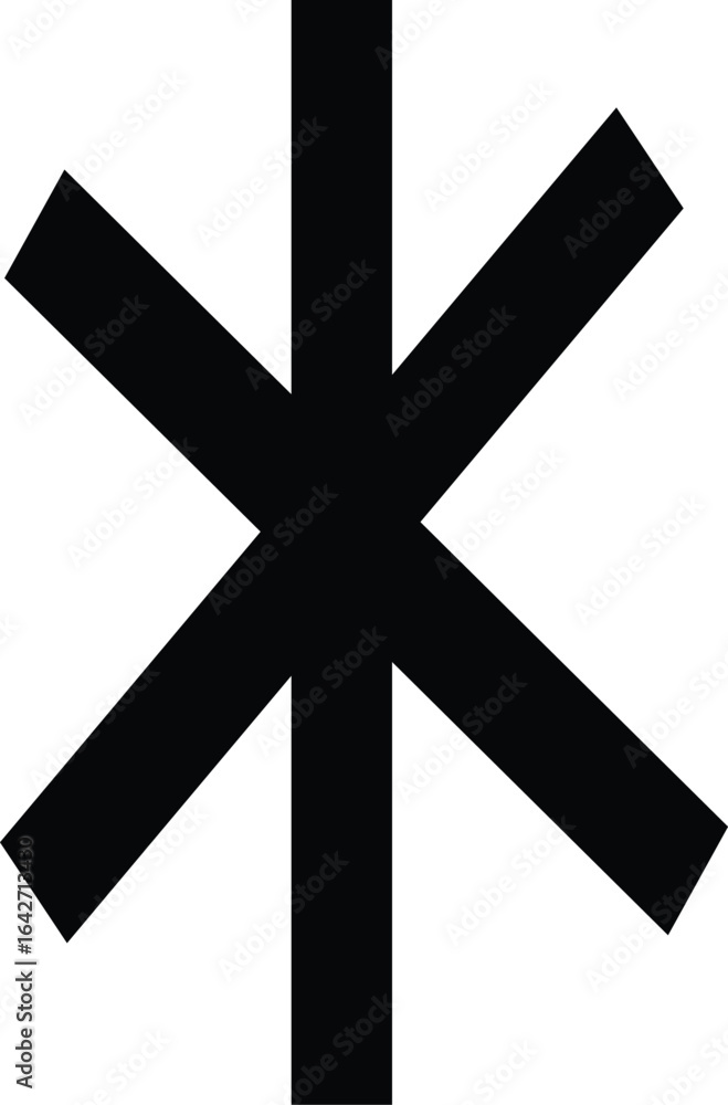 Obraz premium cross on black