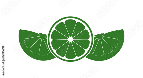fresh lime slices zesty design element for branding packaging