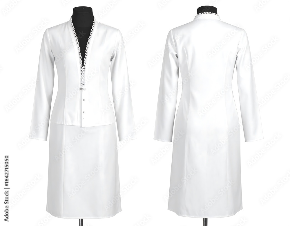 3D Realistic Traditional Kebaya Dress Mockup with Decorative Collar 3D Realistic Traditional Kebaya Dress Mockup with Decorative Collar