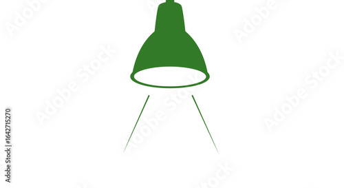 illuminating ideas green pendant lamp icon for design projects