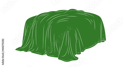 lush green bush silhouette perfect for nature and environmental designs