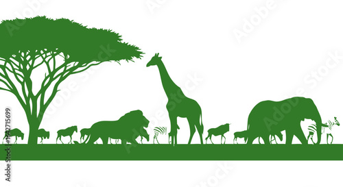 serene african safari silhouette ecotourism wildlife conservation
