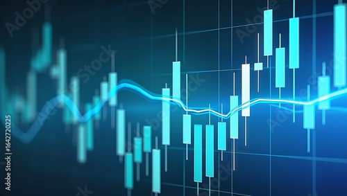 Wallpaper Mural Financial stock market trading chart graph business economy data analysis
 Torontodigital.ca