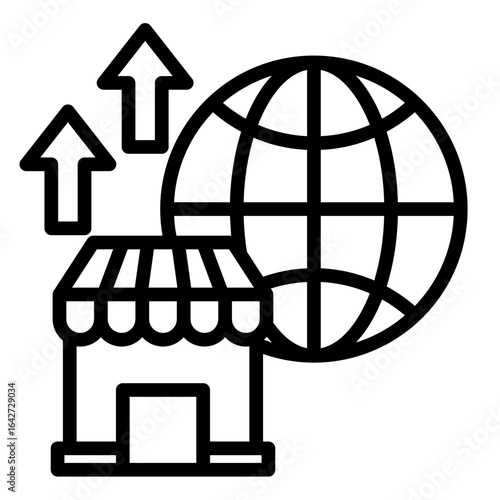Emerging Market Strategy  Icon Element For Design