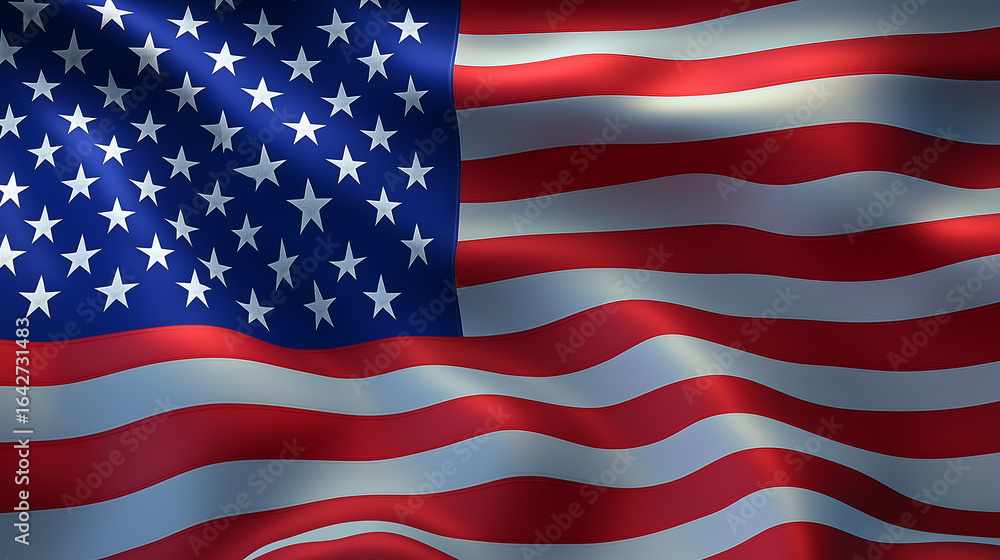 Fototapeta premium American flag waving patriotic symbol stars and stripes usa wallpaper