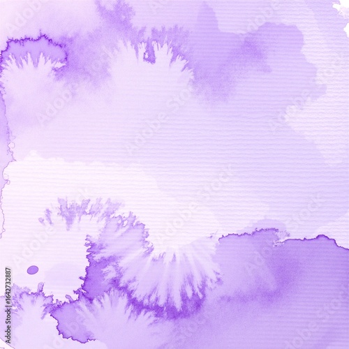 A soft watercolor background featuring a harmonious blend of rich purple and delicate white hues, creating an ethereal and calming atmosphere.