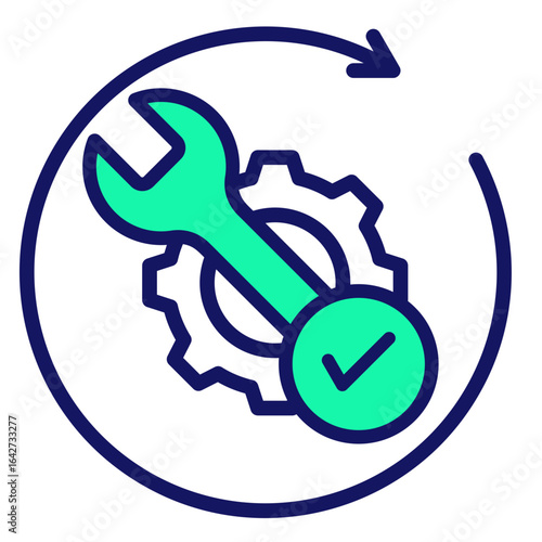 Process Overhaul  Icon Element For Design