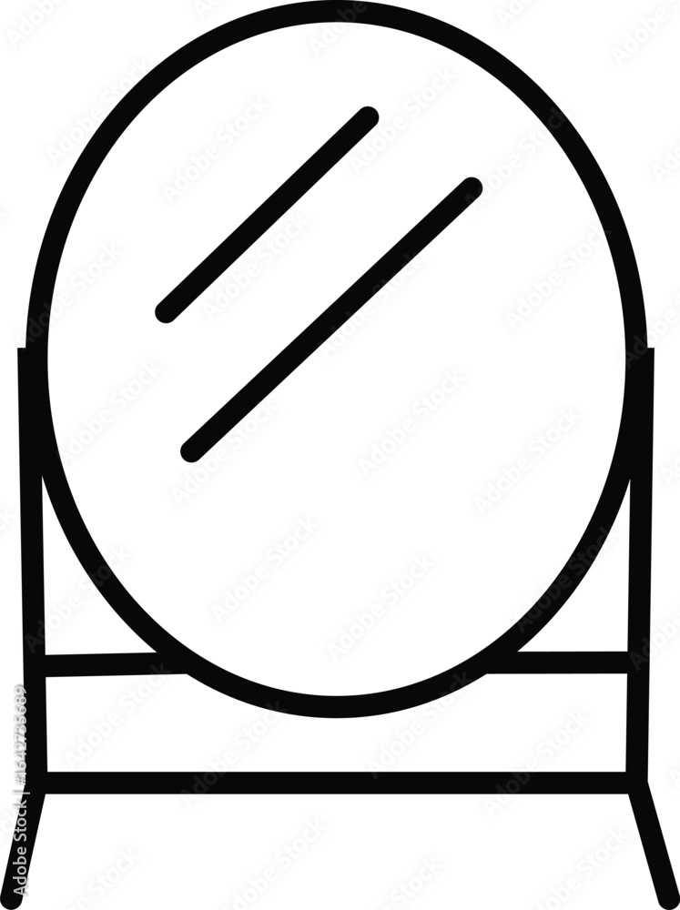 Fototapeta premium Home furniture. icon or logo in line. isolated sign symbol on transparent background collection for high quality black style furniture.