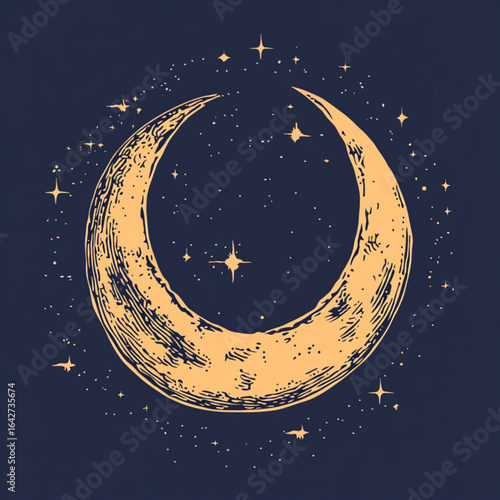moon and stars