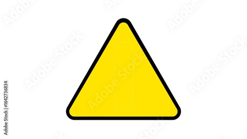 注意マークが点滅するアニメーション（ループ）（透過）