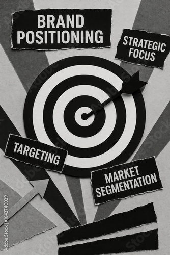 Brand positioning strategy focus and market segmentation build clear goals for success and achievement