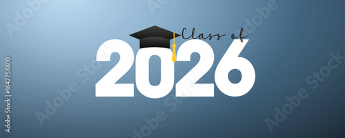 Congratulations Class of 2026 graduation quotes Typography Background