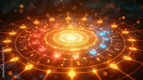 Wallpaper Mural Colorful Technology Particle Scene Torontodigital.ca