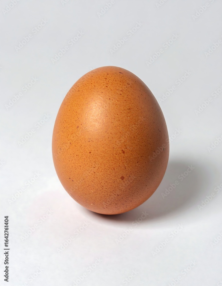 Single brown egg on white background (1) Single brown egg on white background (1)