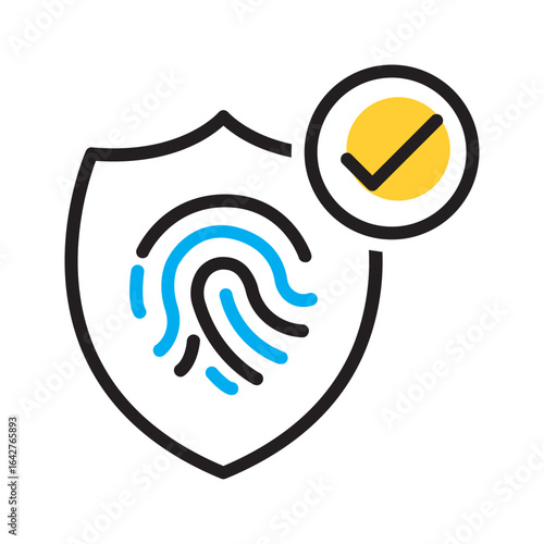 Vector multi color icon for Authorized
