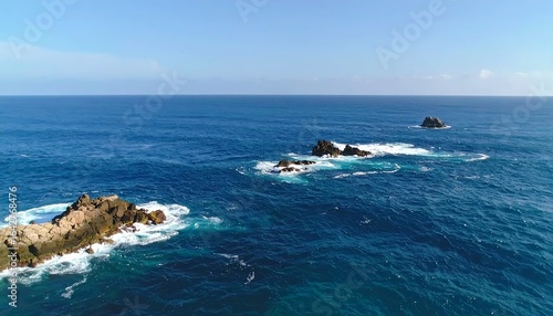 Wallpaper Mural Ocean view with rocky outcrops Torontodigital.ca