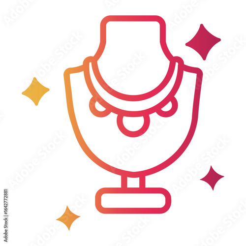 jewelry Line Gradient Icon