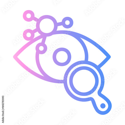 observation Line Gradient Icon
