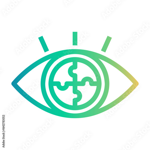 observation Line Gradient Icon