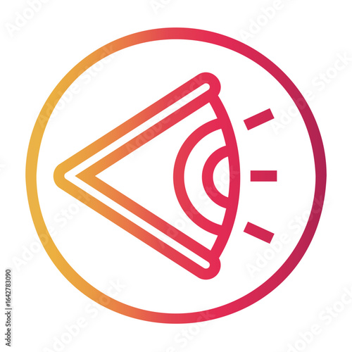 observation Line Gradient Icon