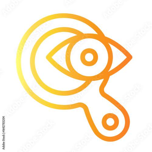 observation Line Gradient Icon