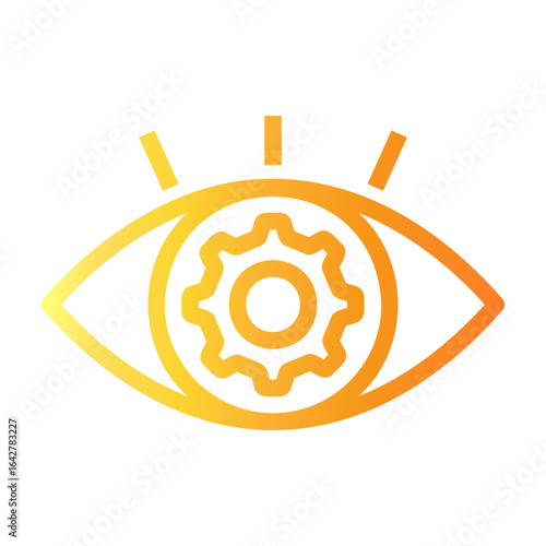 observation Line Gradient Icon