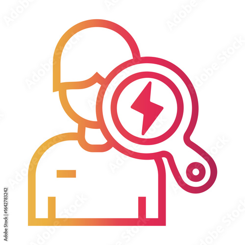 observation Line Gradient Icon