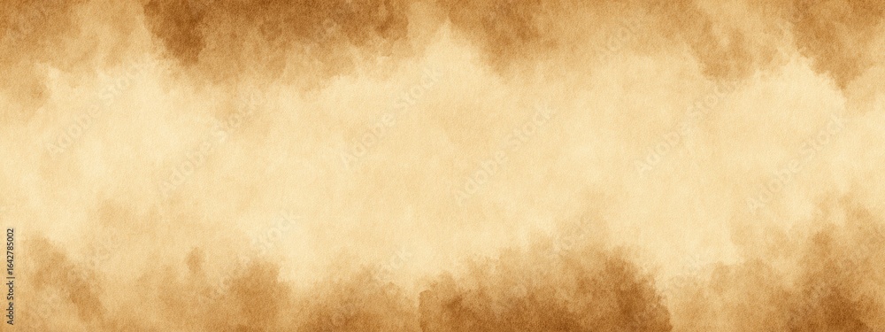 Fototapeta premium Watercolor wash background in light brown tones