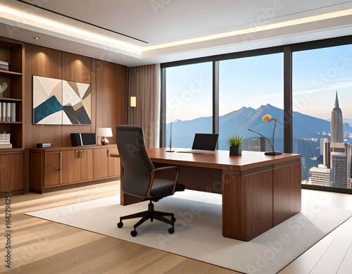 modern office room interior 