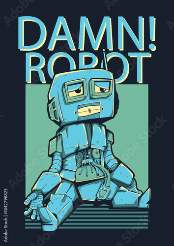 Black and white cat head vector illustration cartoon pet design