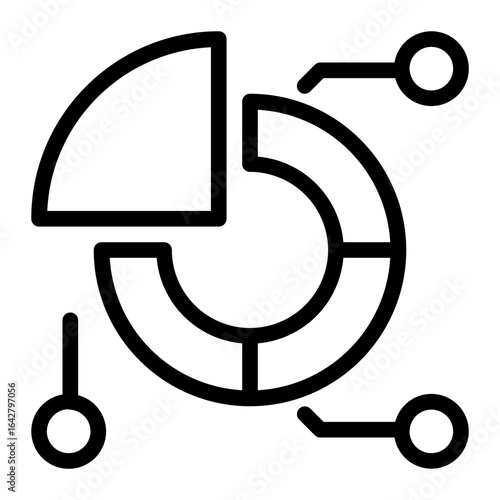 Asset Allocation Line Icon – Business Asset Classification