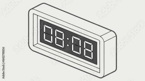 Digital time display clock digital clock numbers